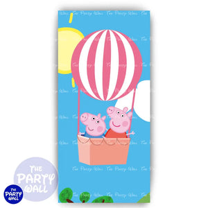 Peppa Pig - Funda para mampara de punta redonda o rectangular Mampara de punta redonda