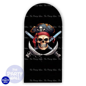 Piratas - Funda para mampara de punta redonda o rectangular Mampara de punta redonda