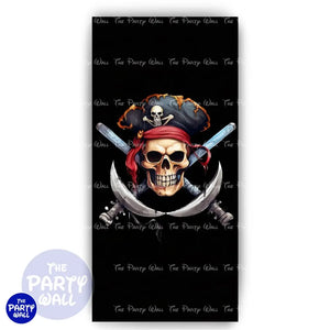 Piratas - Funda para mampara de punta redonda o rectangular Mampara de punta redonda
