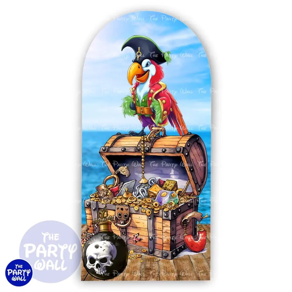 Piratas - Funda para mampara de punta redonda o rectangular Mampara de punta redonda