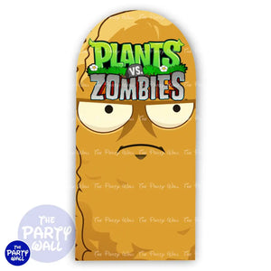Plants vs Zombies - Funda para mampara de punta redonda o rectangular Mampara de punta redonda