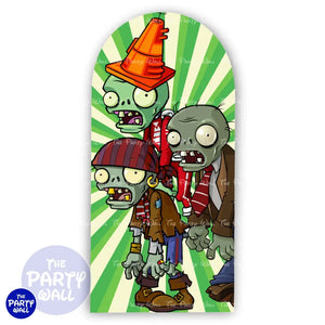 Plants vs Zombies - Funda para mampara de punta redonda o rectangular Mampara de punta redonda