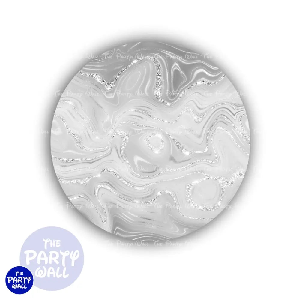 Plata - Funda para mampara circular Circular