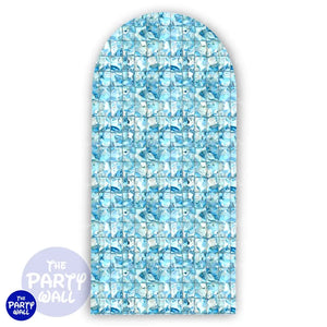 Playa - Funda para mampara de punta redonda o rectangular Mampara de punta redonda