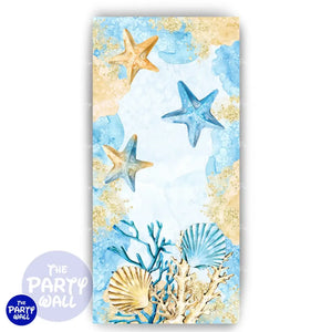 Playa - Funda para mampara de punta redonda o rectangular Mampara de punta redonda