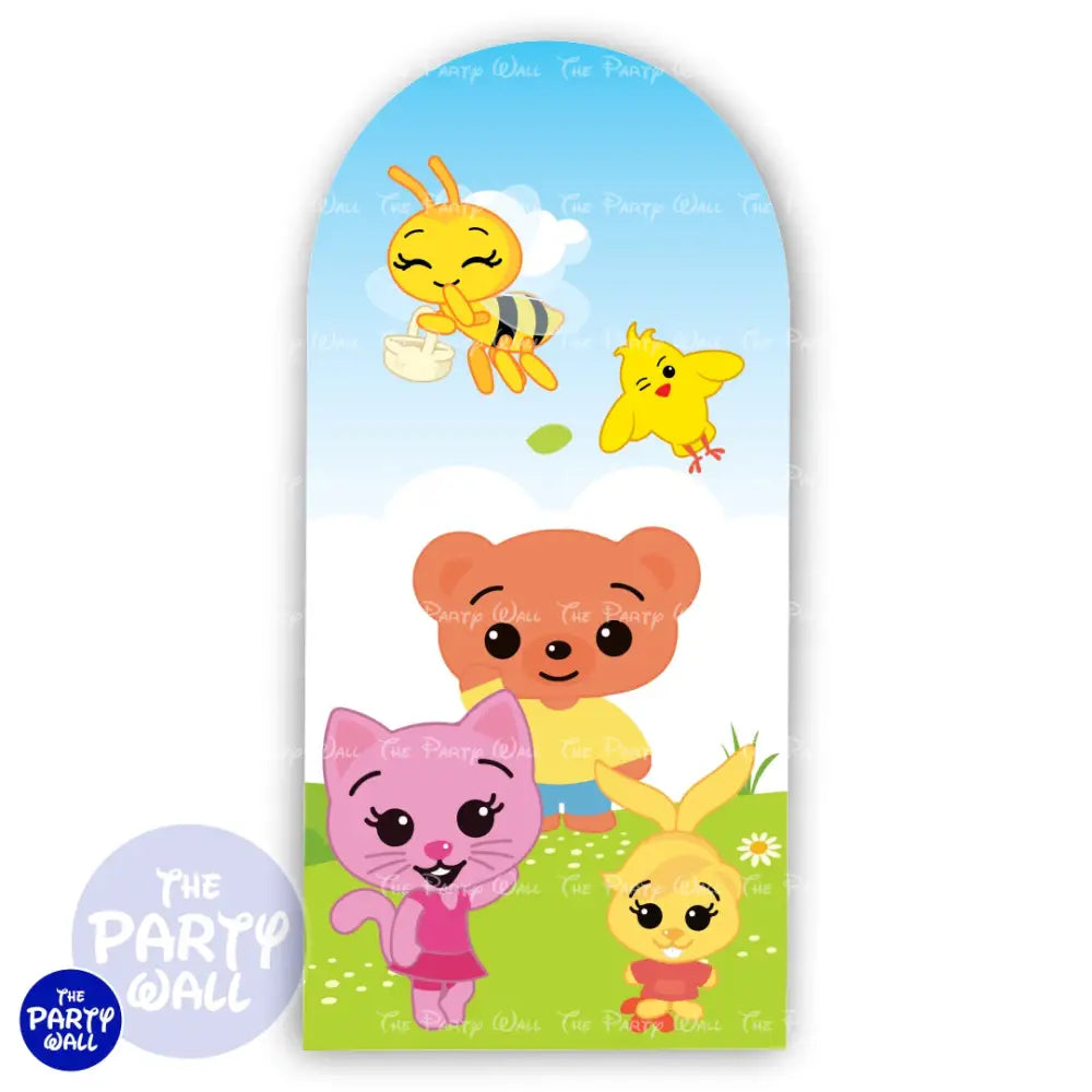 Plim Plim - Funda para mampara de punta redonda o rectangular Mampara de punta redonda