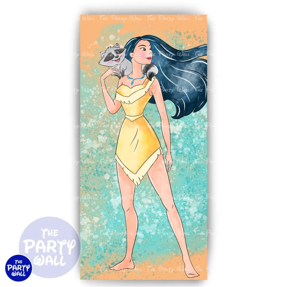 Pocahontas - Funda para mampara de punta redonda o rectangular Mampara de punta redonda