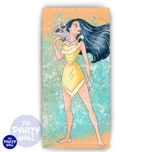 Pocahontas - Funda para mampara de punta redonda o rectangular Mampara de punta redonda