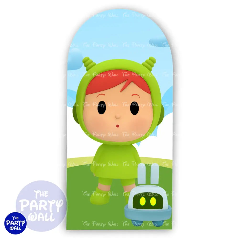 Pocoyo - Funda para mampara de punta redonda o rectangular Mampara de punta redonda