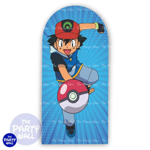Pokemon - Funda para mampara de punta redonda o rectangular Mampara de punta redonda
