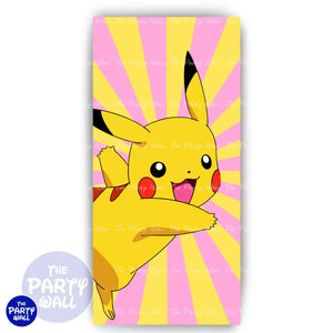 Pokemon - Funda para mampara de punta redonda o rectangular Mampara de punta redonda