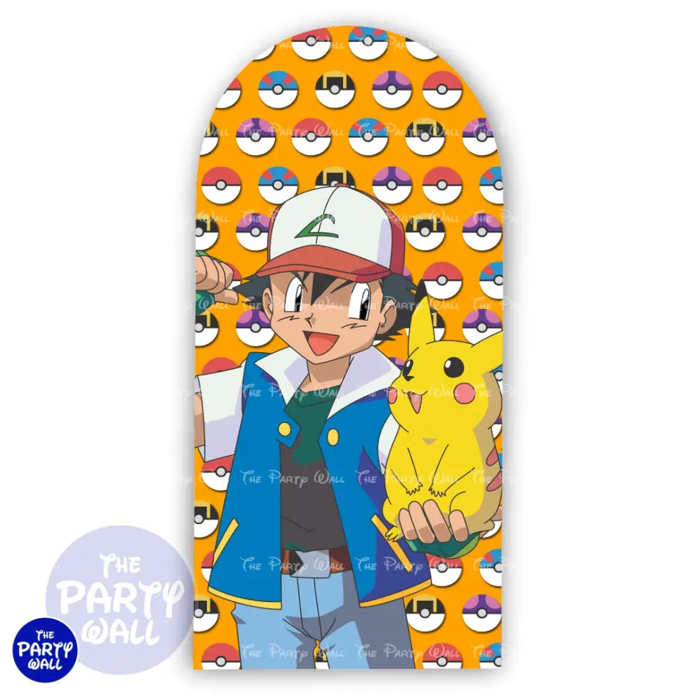 Pokemon - Funda para mampara de punta redonda o rectangular Mampara de punta redonda