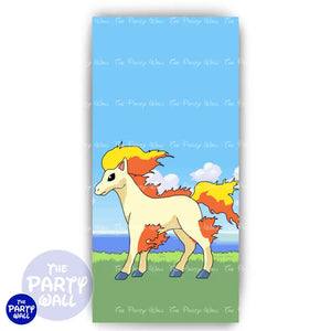 Pokemon - Funda para mampara de punta redonda o rectangular Mampara de punta redonda