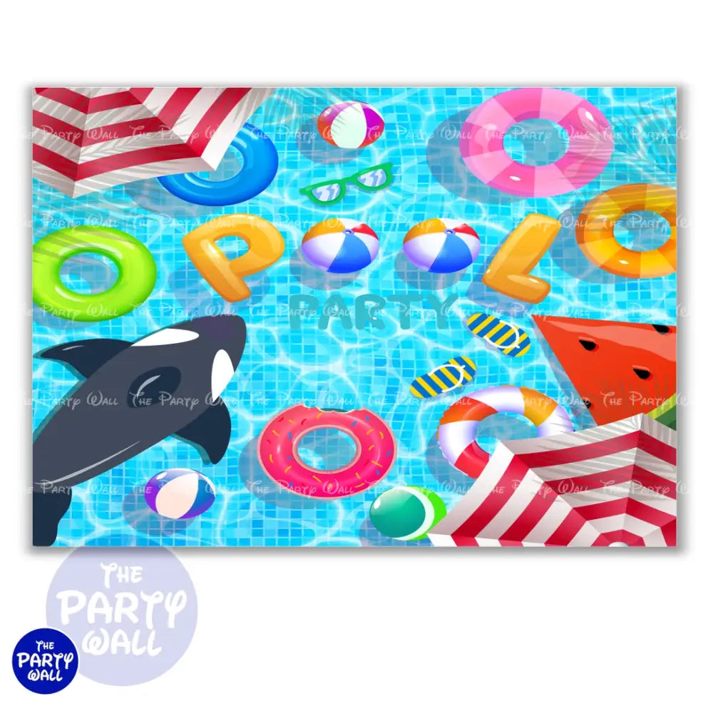 Pool Party / Albercada - Funda para mampara cuadrada o rectangular - Cuadrado o Rectangular