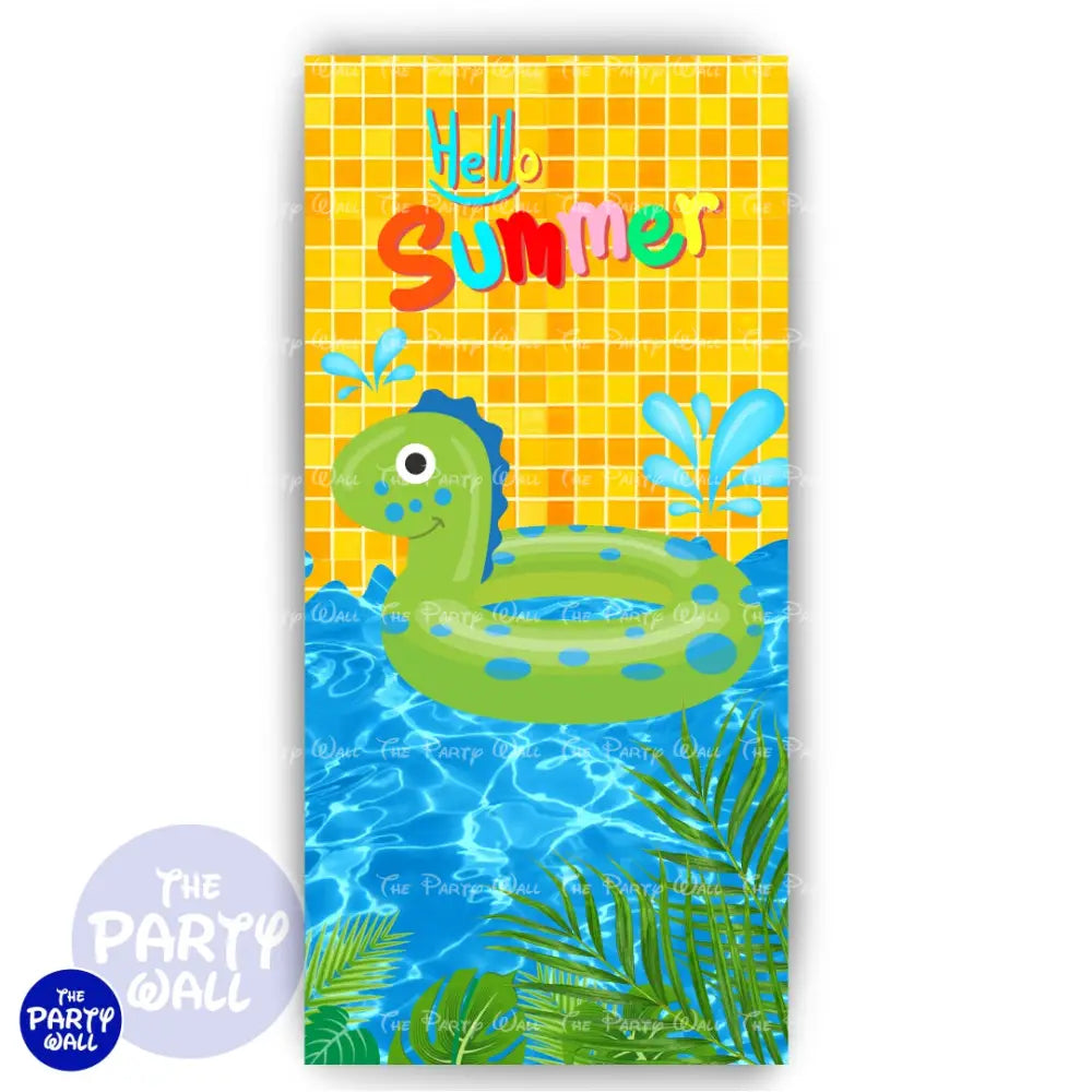 Pool Party / Albercada - Funda para mampara de punta redonda o rectangular Mampara de punta redonda