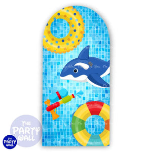 Pool Party / Albercada - Funda para mampara de punta redonda o rectangular Mampara de punta redonda