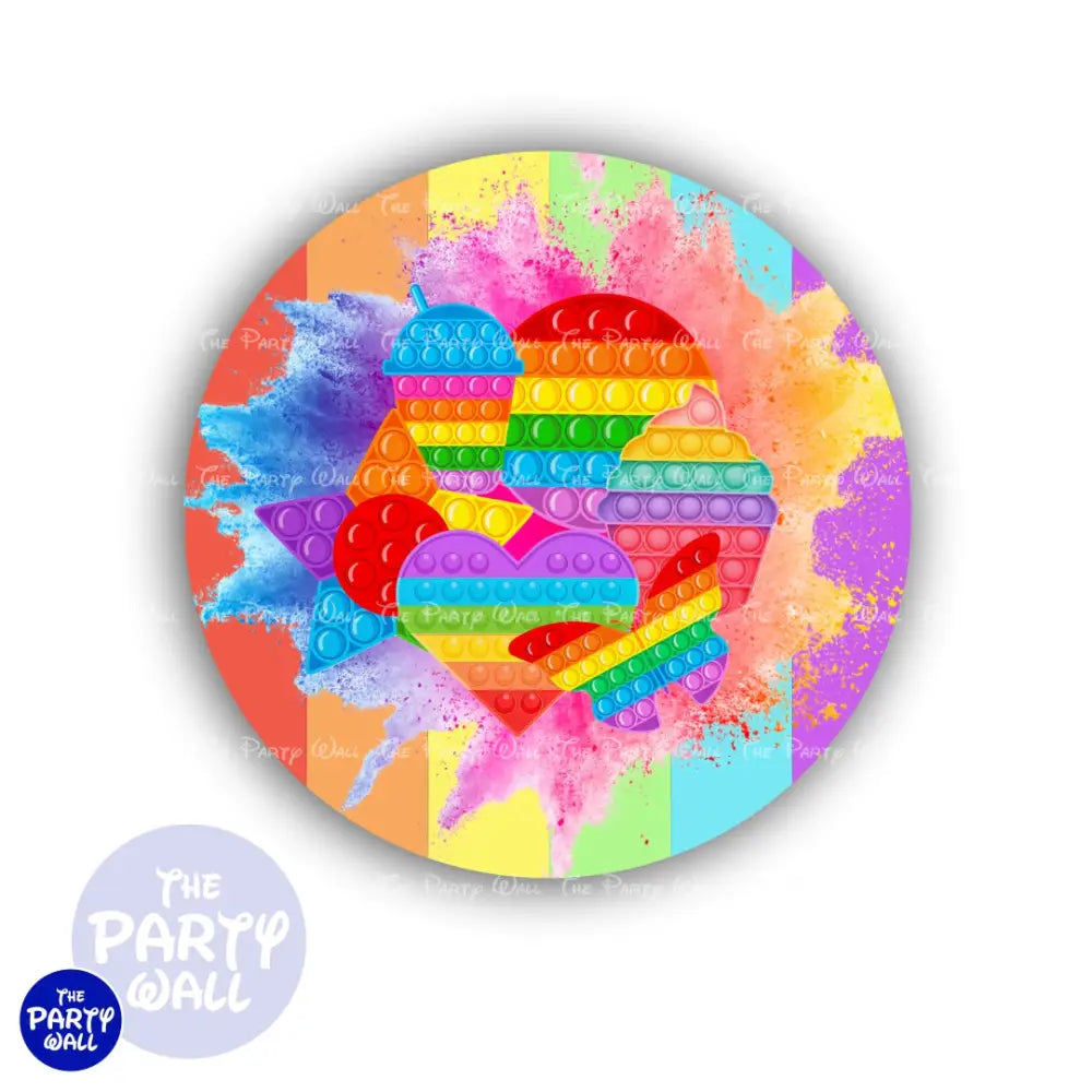 Pop It - Funda para mampara circular Circular