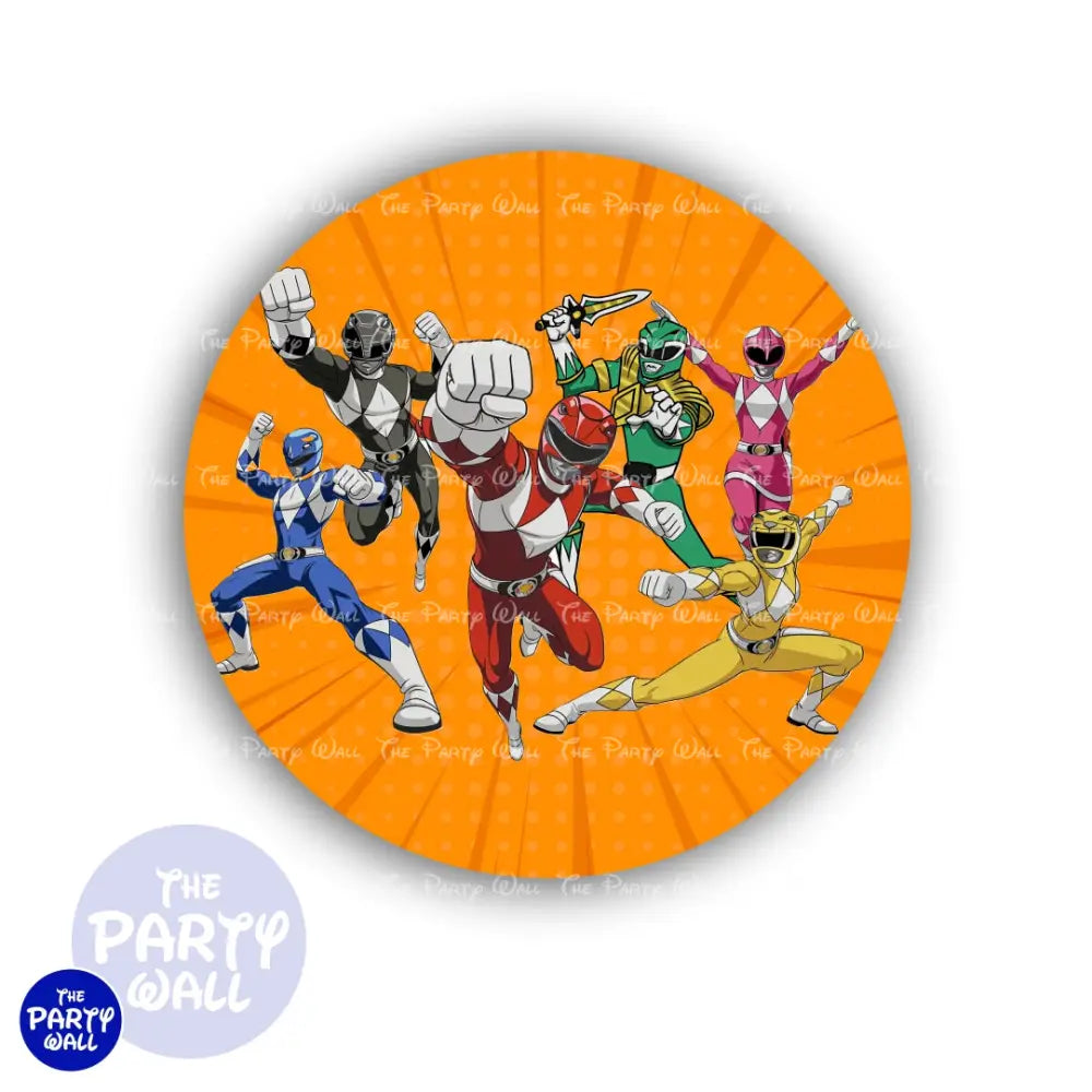Power Rangers - Funda para mampara circular Circular