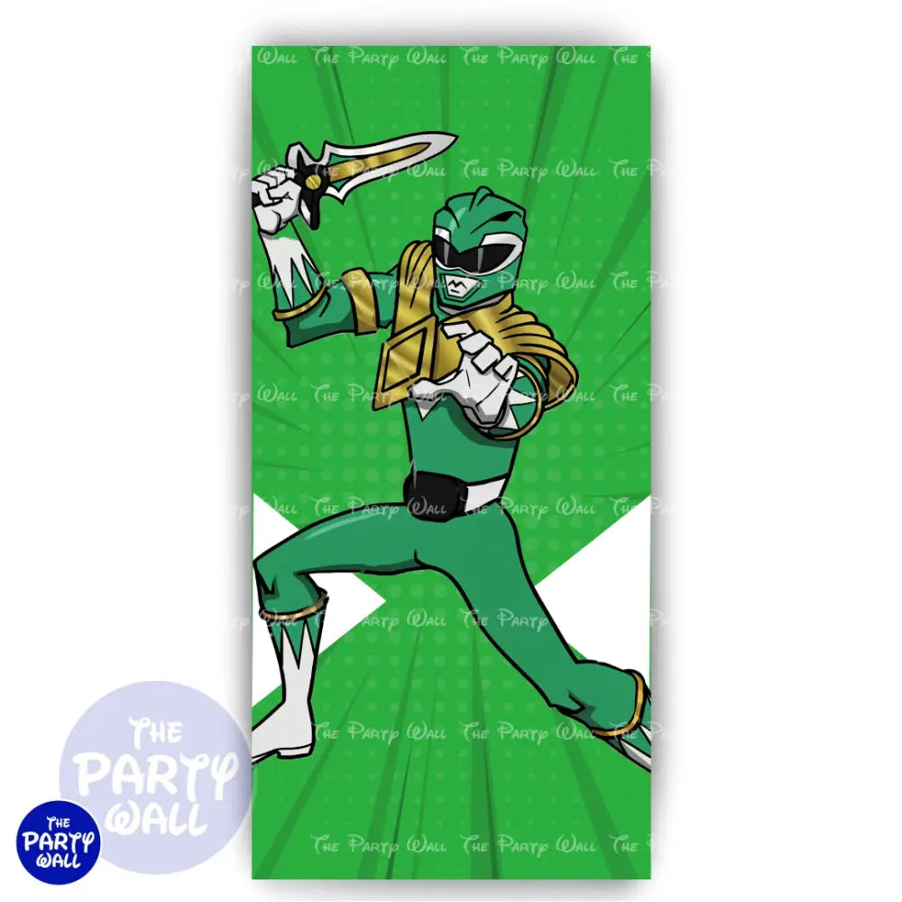 Power Rangers - Funda para mampara de punta redonda o rectangular Mampara de punta redonda