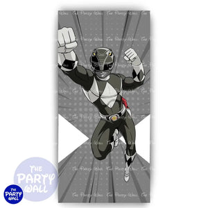 Power Rangers - Funda para mampara de punta redonda o rectangular Mampara de punta redonda