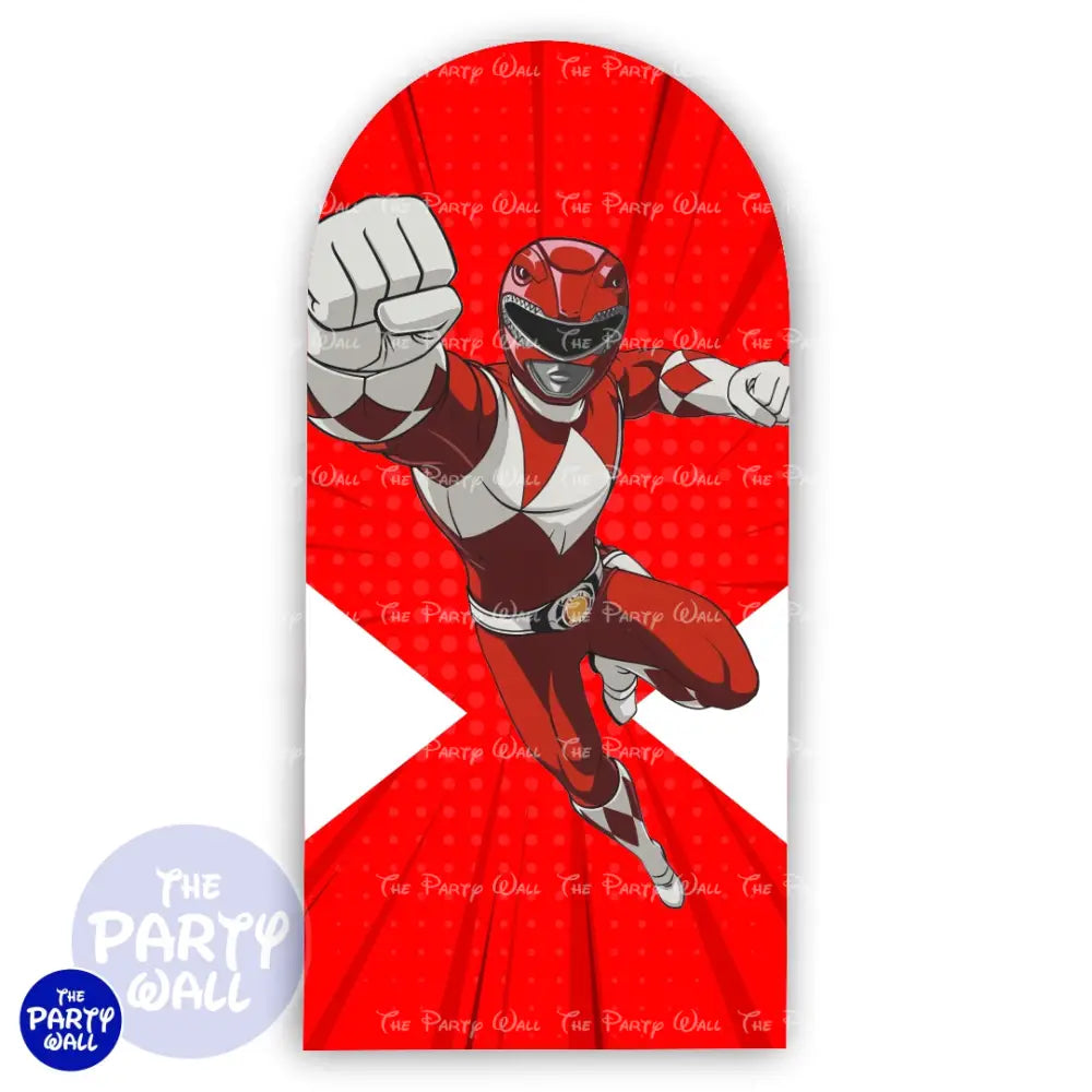 Power Rangers - Funda para mampara de punta redonda o rectangular Mampara de punta redonda