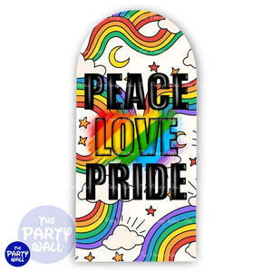 Pride - Funda para mampara de punta redonda o rectangular Mampara de punta redonda