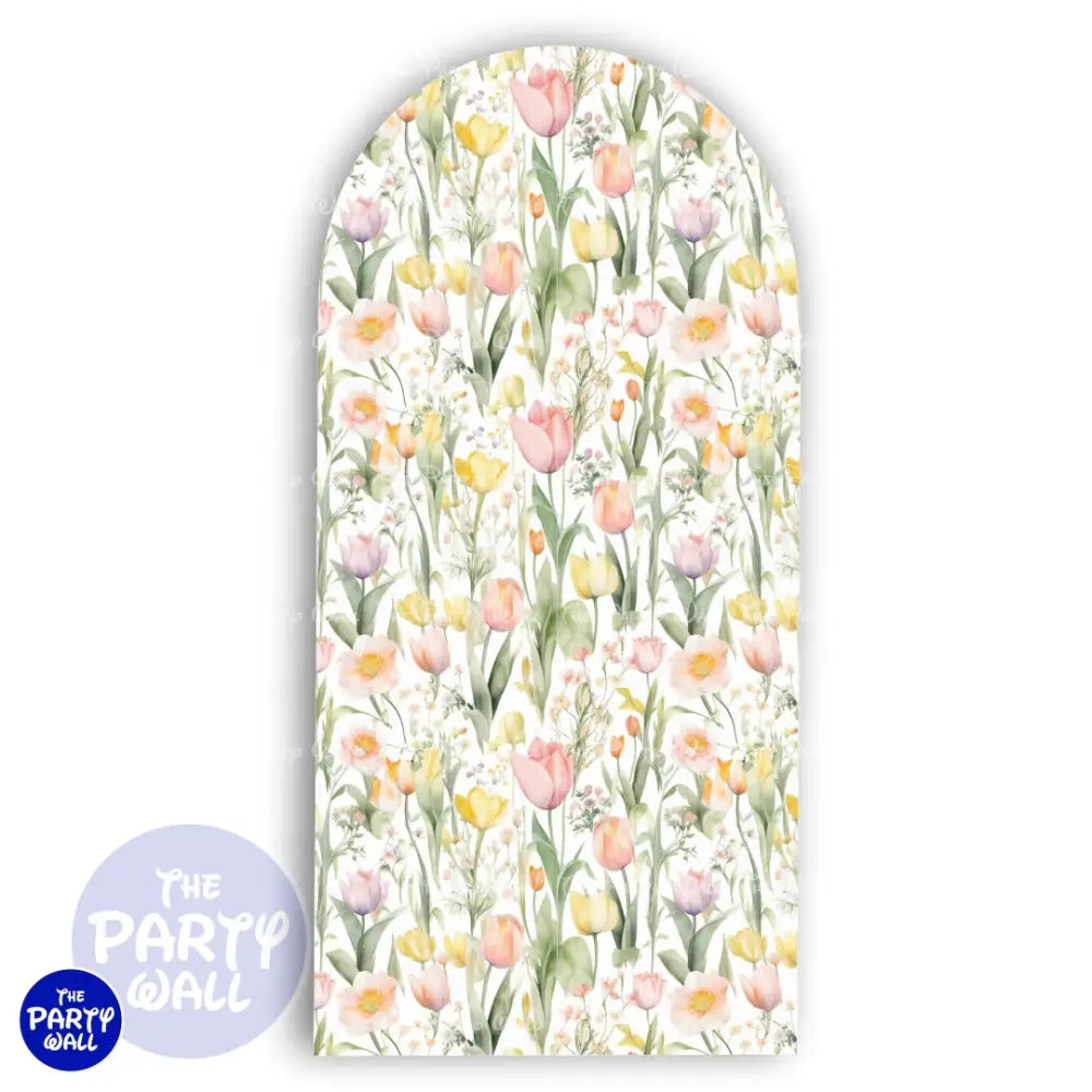 Primavera - Funda para mampara de punta redonda o rectangular Mampara de punta redonda