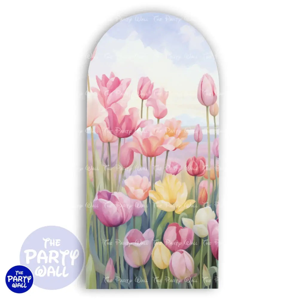 Primavera - Funda para mampara de punta redonda o rectangular Mampara de punta redonda