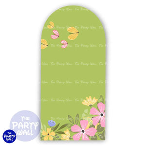 Primavera - Funda para mampara de punta redonda o rectangular Mampara de punta redonda