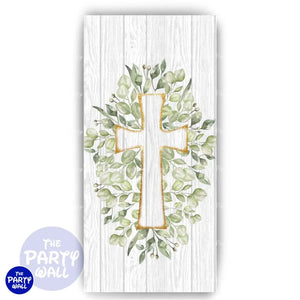 Primera Comunión - Funda para mampara de punta redonda o rectangular Mampara de punta redonda