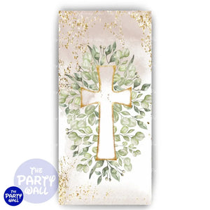 Primera Comunión - Funda para mampara de punta redonda o rectangular Mampara de punta redonda