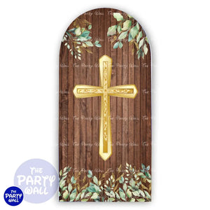 Primera Comunión - Funda para mampara de punta redonda o rectangular Mampara de punta redonda