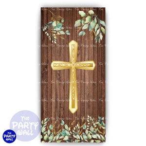 Primera Comunión - Funda para mampara de punta redonda o rectangular Mampara de punta redonda