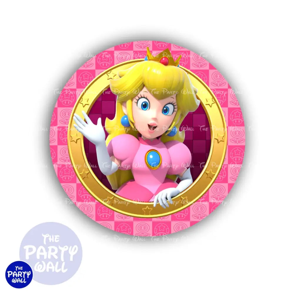 Princesa Peach - Funda para mampara circular Circular