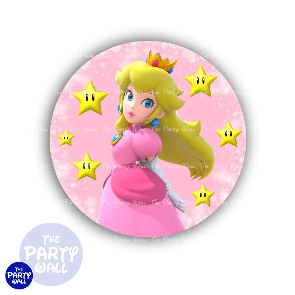 Princesa Peach - Funda para mampara circular Circular