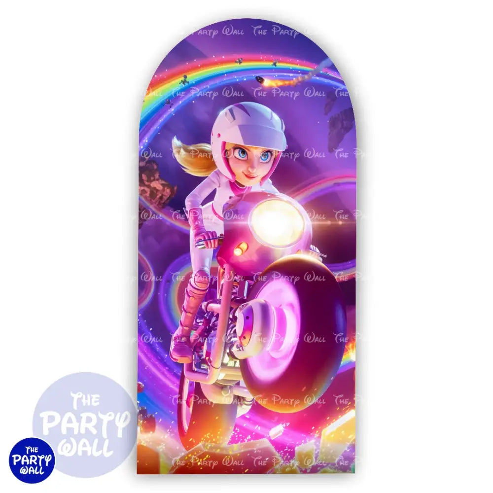 Princesa Peach - Funda para mampara de punta redonda o rectangular Mampara de punta redonda