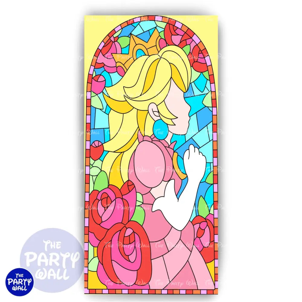 Princesa Peach - Funda para mampara de punta redonda o rectangular Mampara de punta redonda