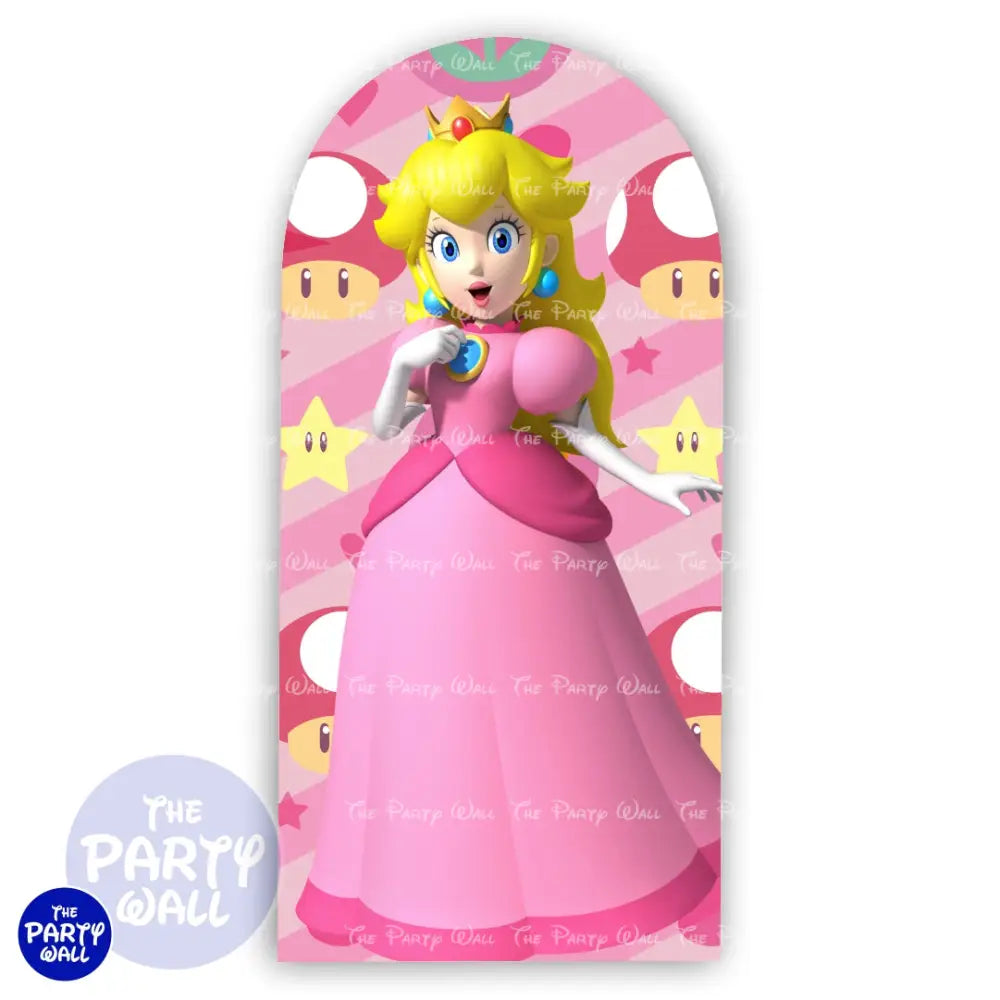 Princesa Peach - Funda para mampara de punta redonda o rectangular Mampara de punta redonda