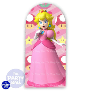 Princesa Peach - Funda para mampara de punta redonda o rectangular Mampara de punta redonda