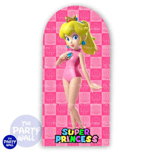 Princesa Peach - Funda para mampara de punta redonda o rectangular Mampara de punta redonda