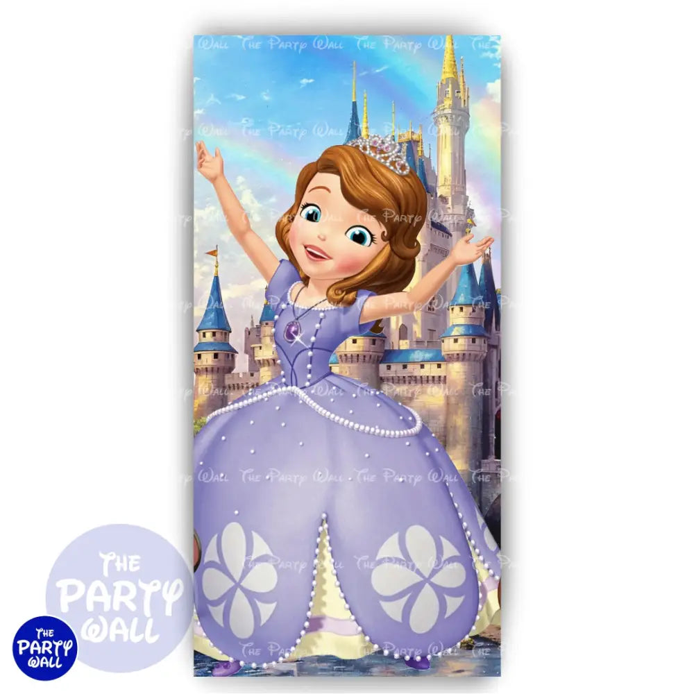 Princesa Sofia - Funda para mampara de punta redonda o rectangular Mampara de punta redonda