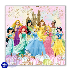 Princesas - Funda para mampara cuadrada o rectangular Cuadrado o Rectangular