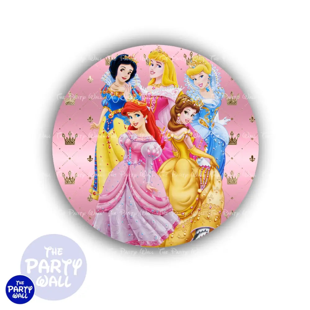 Princesas - Funda para mampara redonda Circular