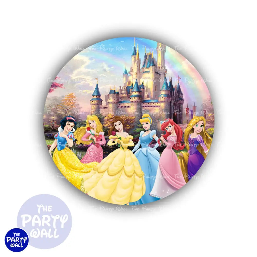 Princesas - Funda para mampara redonda Circular