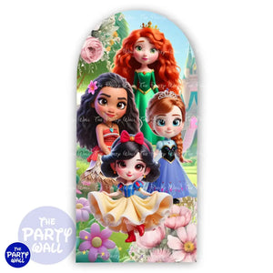 Princesas Mampara de punta redonda o rectangular Mampara de punta redonda