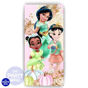 Princesas - Mampara de punta redonda o rectangular Mampara de punta redonda