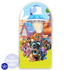 Puppy Dog Paws - Funda para mampara de punta redonda o rectangular Mampara de punta redonda