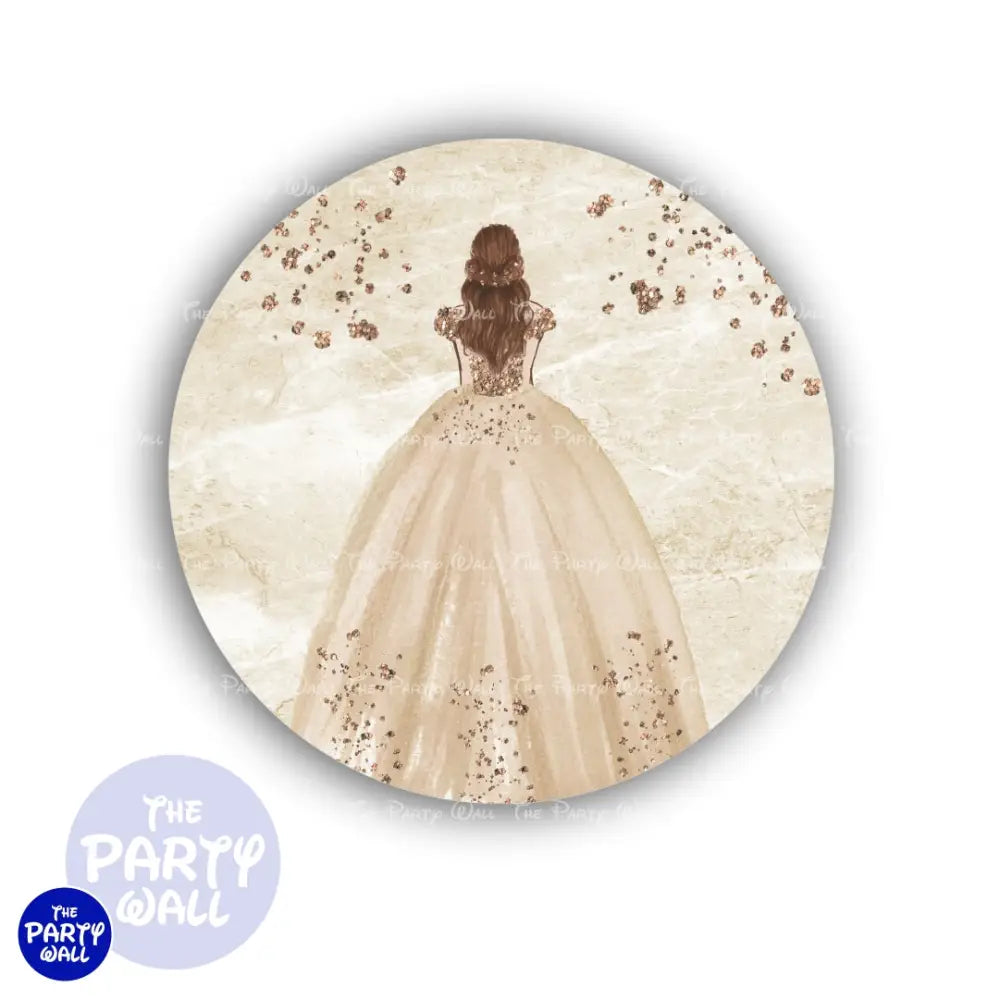 Quince Años - Funda para mampara circular Circular