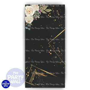 Quince Años - Funda para mampara de punta redonda o rectangular Mampara de punta redonda