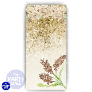 Quince Años - Funda para mampara de punta redonda o rectangular Mampara de punta redonda